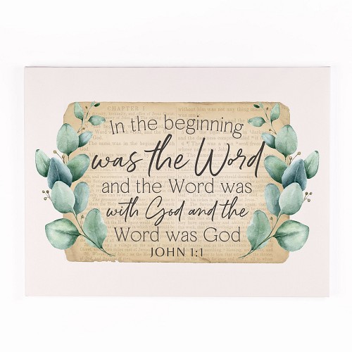 In The Beginning Was The Word And The Wo