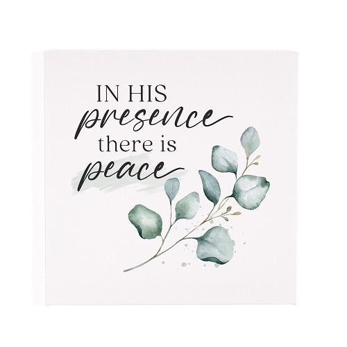 In His presence there is peace