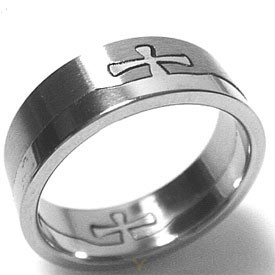 Cross Puzzle Ring – Size 7