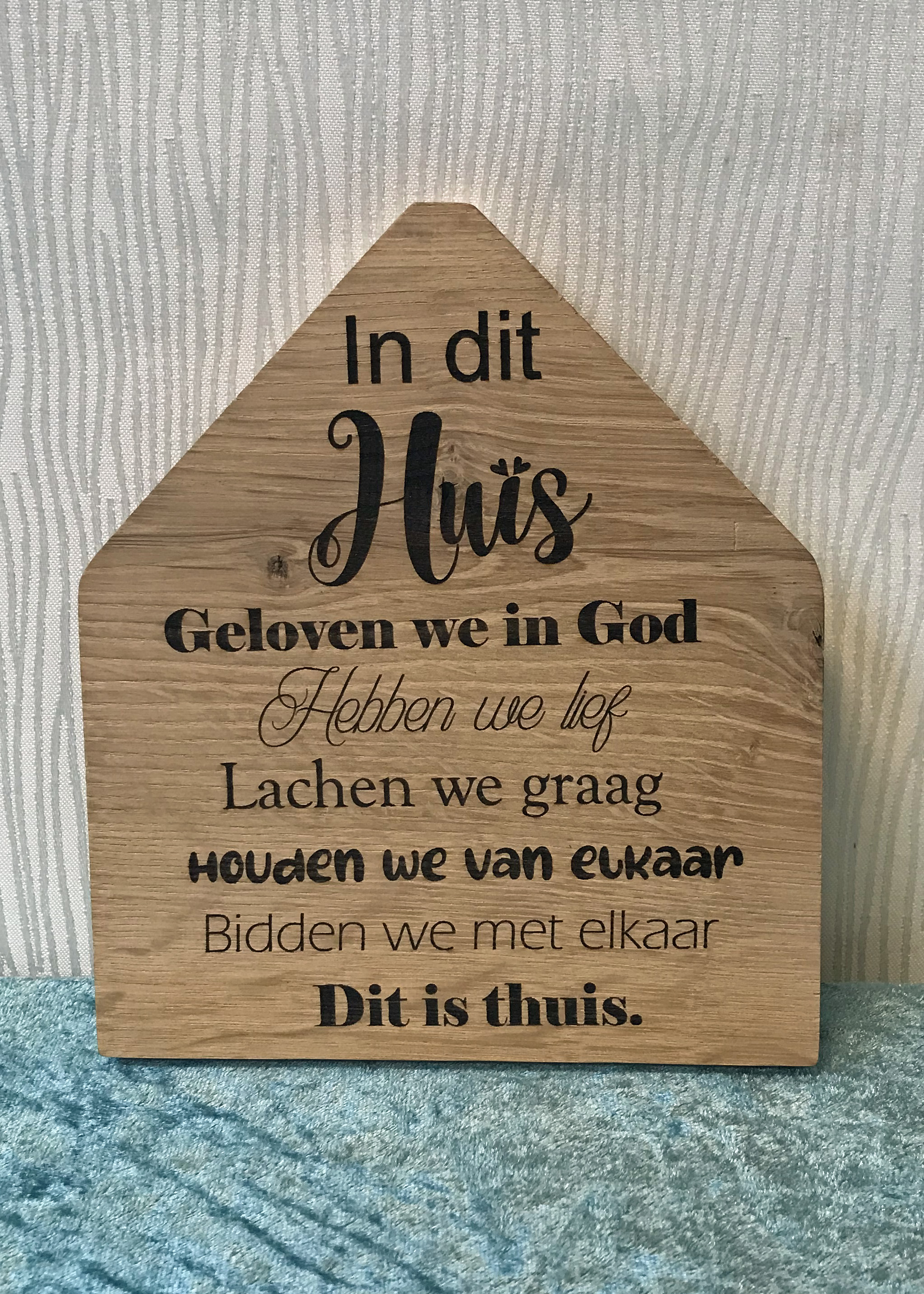 Homedecor/coaster In dit huis