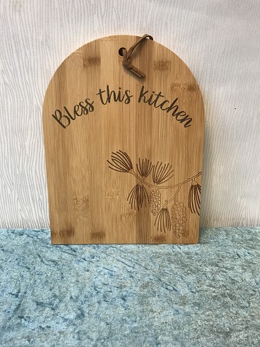Cutting/Serving Board Bless this kitchen