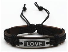 Leather Bracelet Love