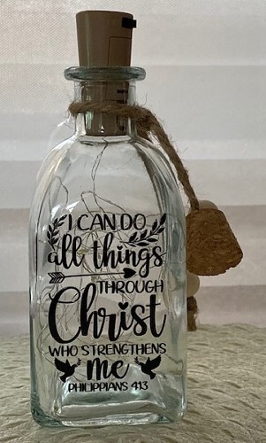 Fles led licht 250 ml I can do