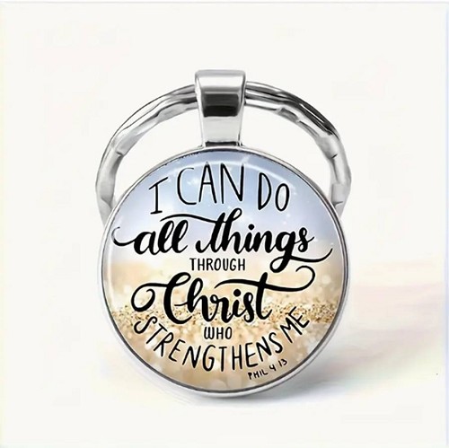 Keyring metal/epoxy I can do all things
