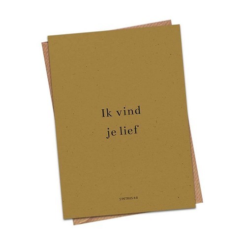 1 Petrus 4:8 ik vind je lief