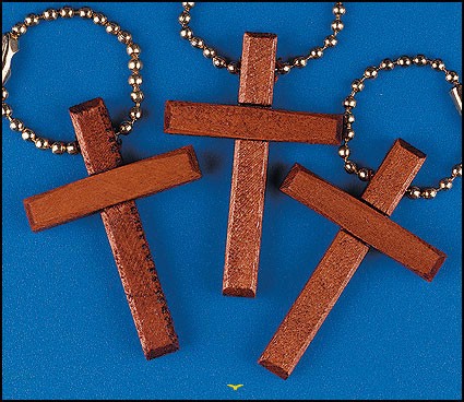 Keychain wooden cross