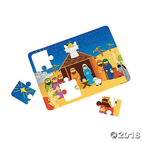 Nativity puzzle (prices per piece, sold per 12)