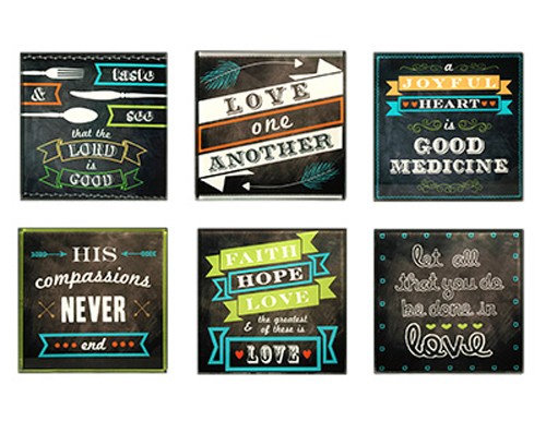 Chalk style – set of 6 in holder