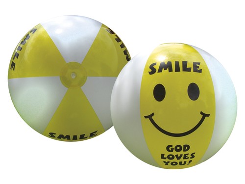 Smile – God loves you – Jumbo Beach Ball