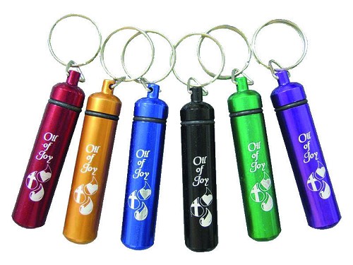 Keyring with vial – large-Assorted Color