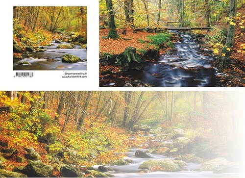 Panoramawenskaart stroomversnelling