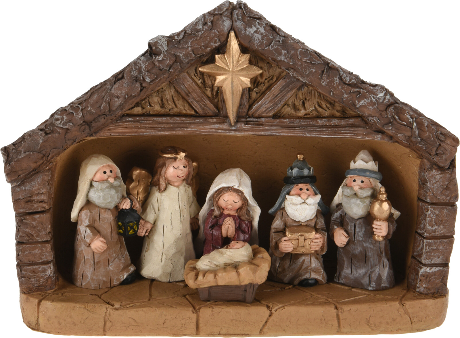 Nativity Stable 7 pieces 18cm