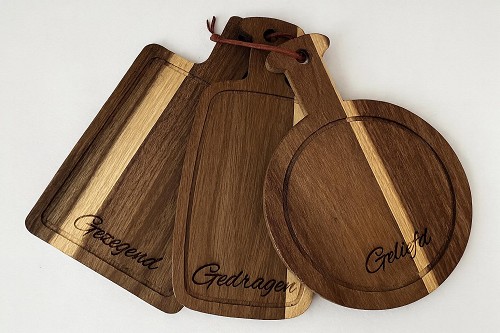 Set 3 snijplankjes Geliefd gedragen geze