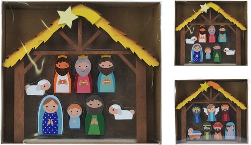 Nativity Stable coloured – 2 designs