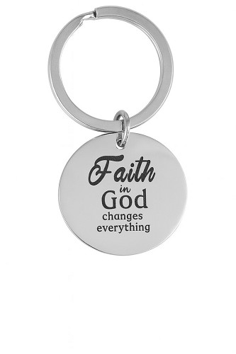 Keyring Metal Faith in God