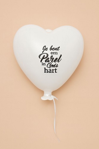 Glazen ballonhart Parel in Gods Hart