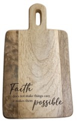 Cuttingboard Mango 19,5x32cm Faith makes