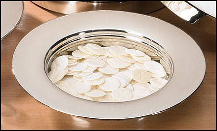 Stacking bread plate stainless steel/sil