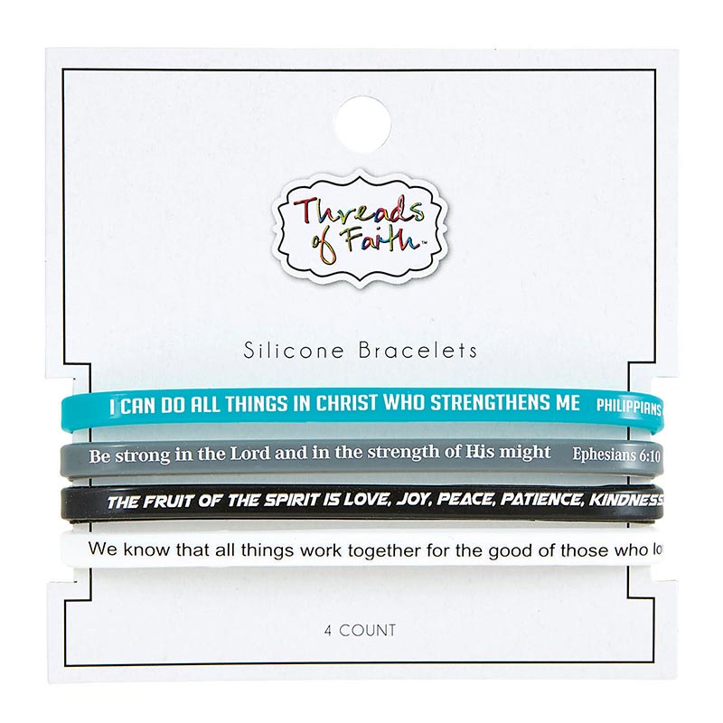 Silicone Bracelet set (4) I can do-be st