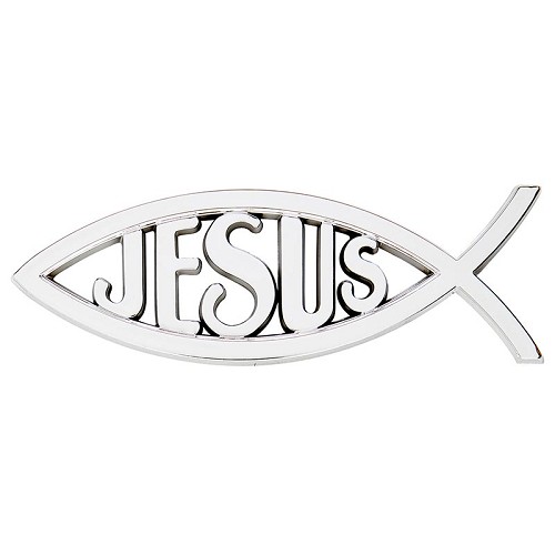 Auto Emblem Silver Ichtus/Jesus