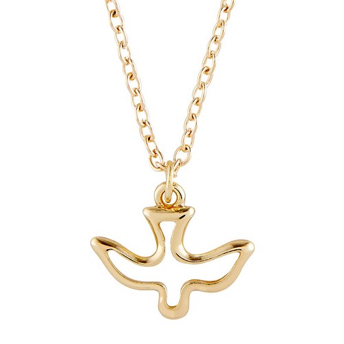 Pendant Cutout Dove Goldplated