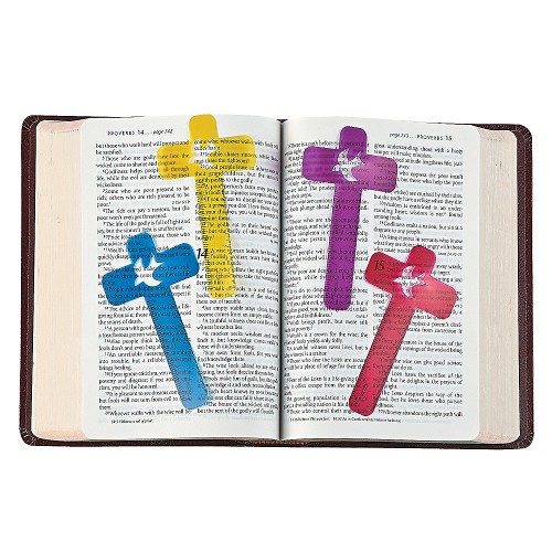 Cross with Dove – various colors (prices per piece, sold per 12)