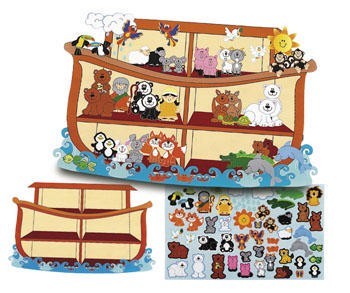 Paper giant noah””s ark sticker set
