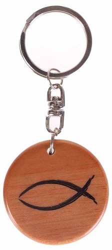 Keyring lasered fish