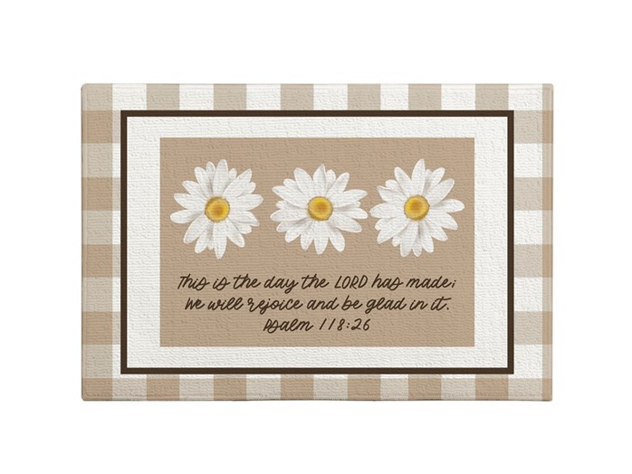Floor mat This is the day Psalm 118:25