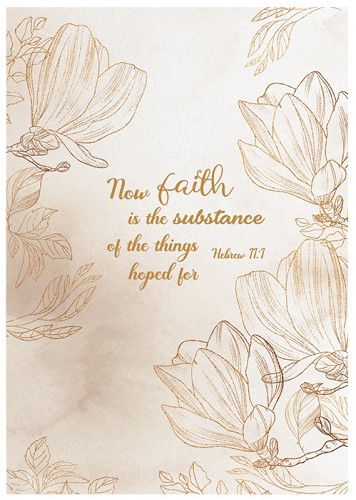 Luxleather Journal Faith is the substanc