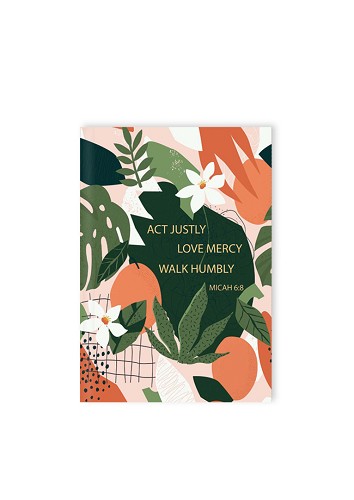 Hardcover journal Justly Mercy Humbly