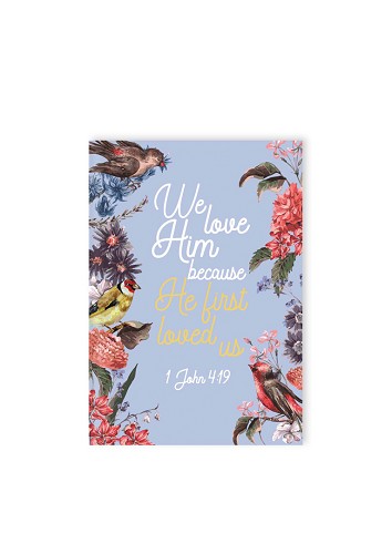 Hardcover journal He first loved us