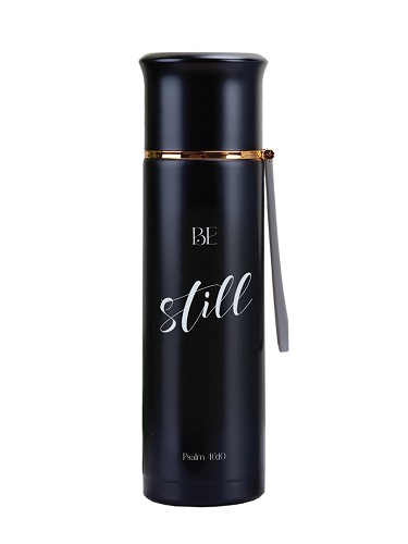 Thermos Bottle Be still – Black