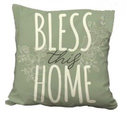 Pillowcase 45x45cm Bless this home