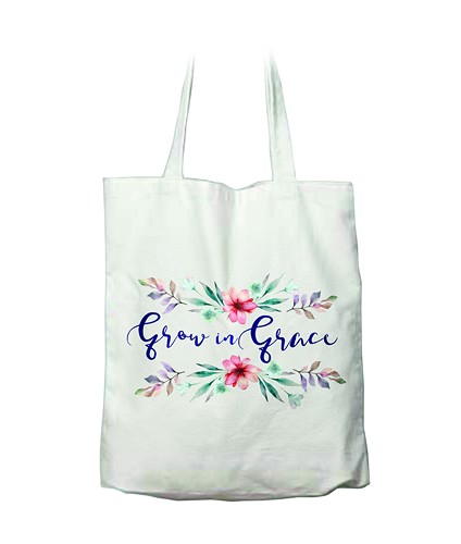 Canvas tote bag Grow in grace
