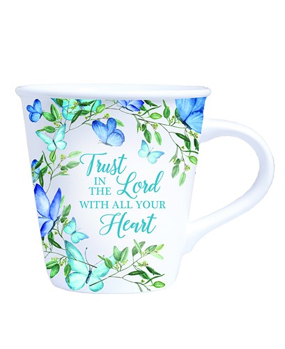 Mug 260ml floral Trust in the Lord