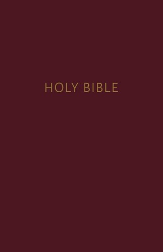 NKJV, Pew Bible, Large Print, Hardcover, Burgundy, Red Letter, Comfort Print
