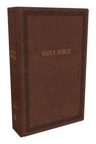 NKJV, Holy Bible, Soft Touch Edition, Leathersoft, Brown, Comfort Print