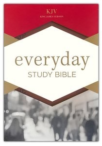 KJV Everyday Study Bible, British Tan LeatherTouch