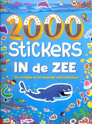 2000 stickers In de zee