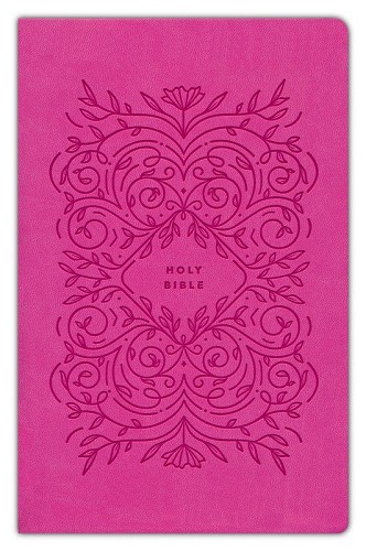 Premium Gift Bible NLT (Leatherlike, Very Berry Pink Vines, Red Letter)