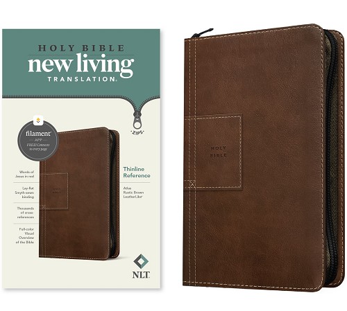 NLT THINLINE REF ZIPPER BIBLE