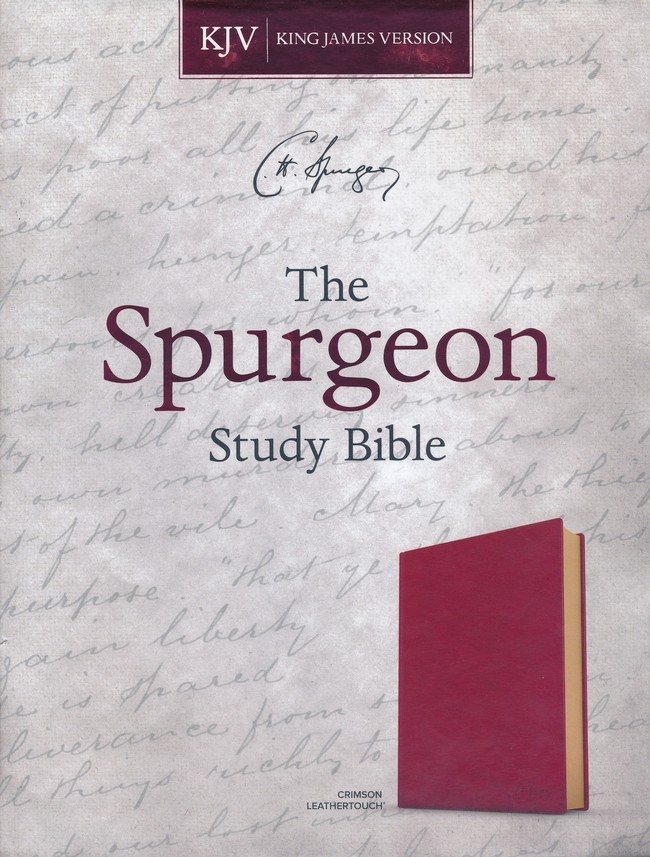 KJV Spurgeon Study Bible, Crimson Leathertouch