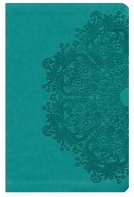 KJV Large Print Compact Reference Bible, Teal Leathertouch