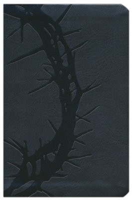 KJV Large Print Compact Reference Bible, Charcoal Leathertou