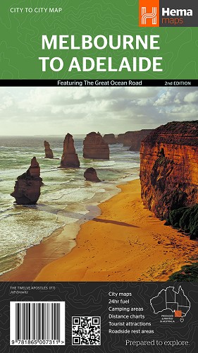 Melbourne to Adelaide Map