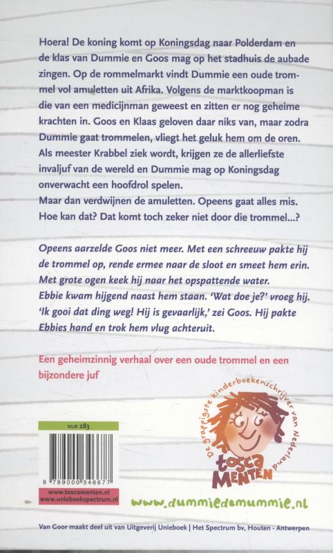 Dummie de mummie en de drums van Massoeba