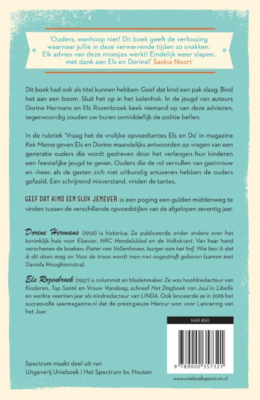 Geef dat kind een slok jenever – 70 jaar geleden sliepen ouders vredig & ongestoord