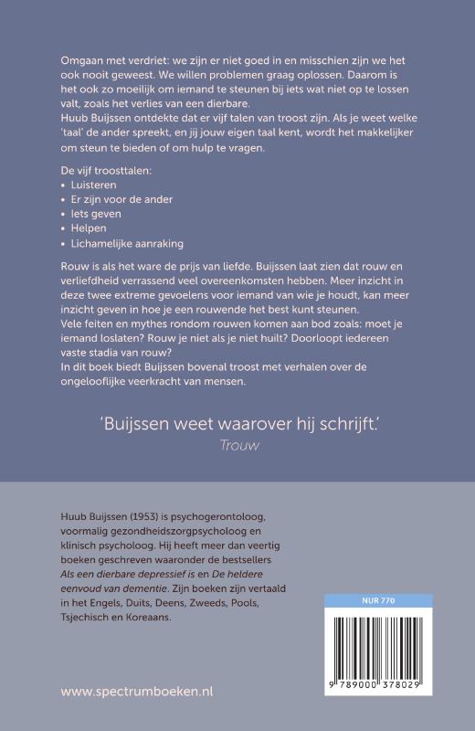 De vijf talen van troost