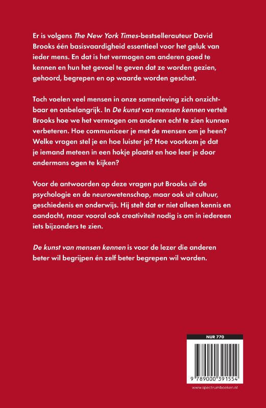 De kunst van mensen kennen